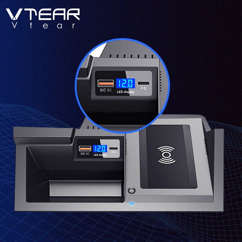QI Car Wireless Charger for Mazda CX-5 KF 2021 2020 Accessories Fast Charge Phone Holder Charging Plate Interior Modification