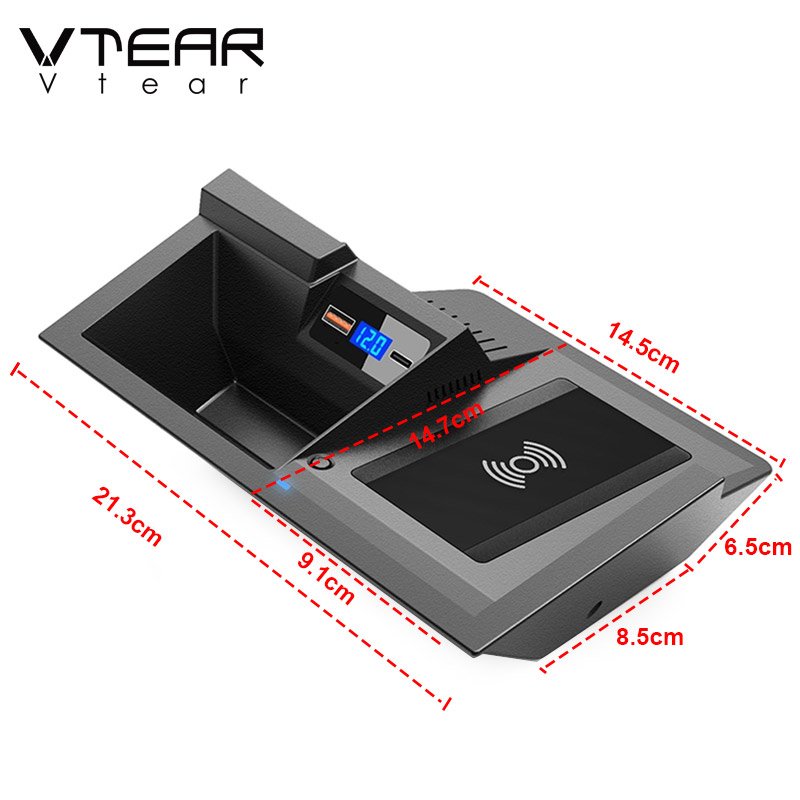 QI Car Wireless Charger for Mazda CX-5 KF 2021 2020 Accessories Fast Charge Phone Holder Charging Plate Interior Modification