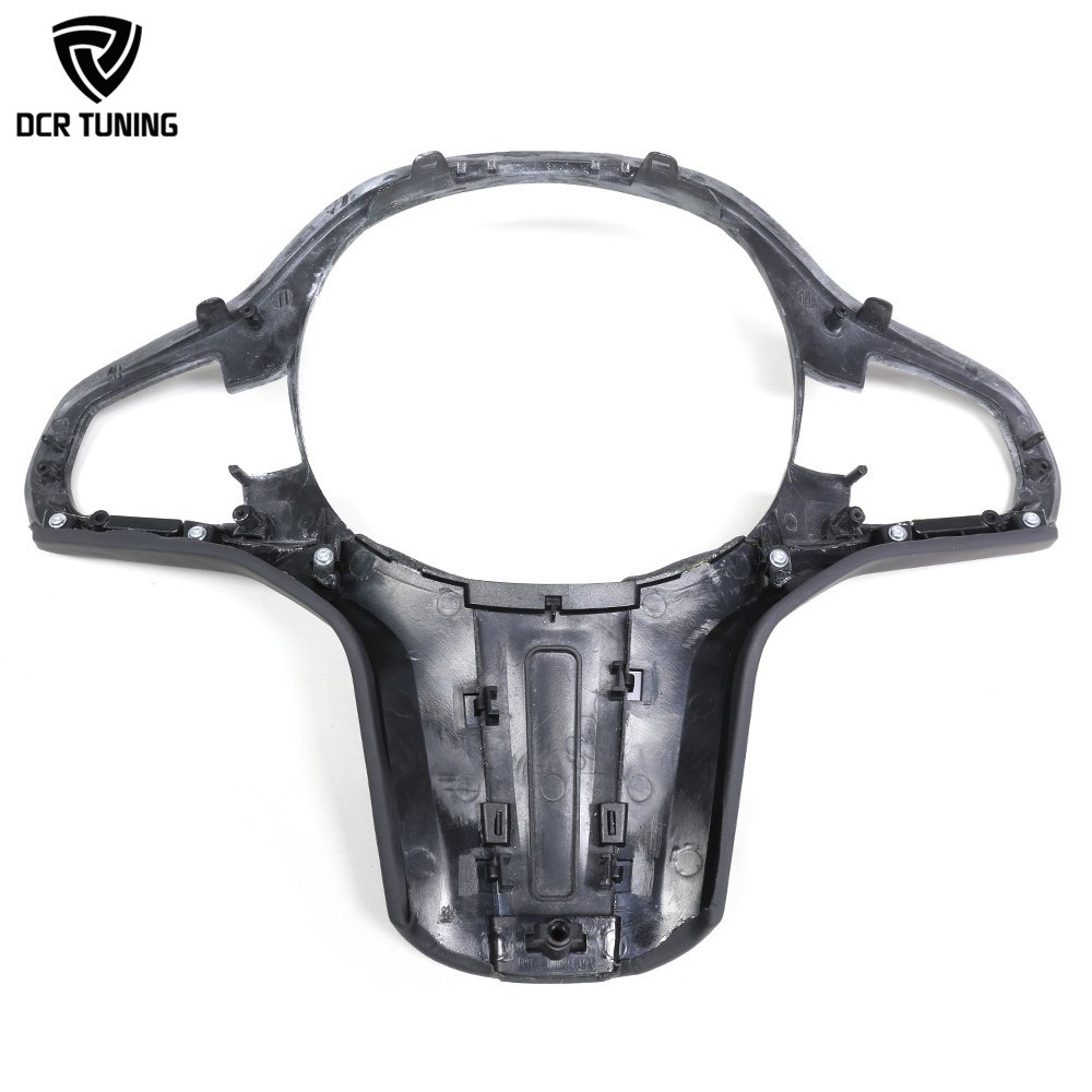 For BMW Dry Carbon Fiber Steering Wheel Trim G30 X3 G01X4 G02 6 SER GT G32 2017-19 Interior Steering Middle Cover Car Upgrade