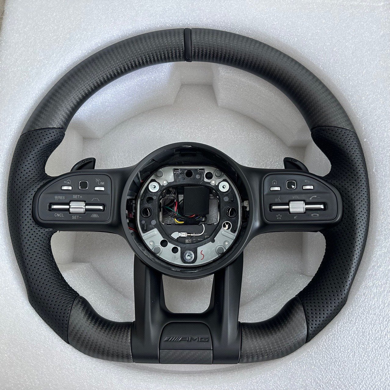C CLASS W204 C63 W212 W218 W207 W172 SLK Matt Carbon Fiber Steering Wheel For Mercedes Benz AMG Car Steering Wheel