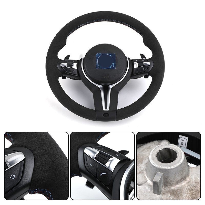Alcantara M Sport Lenkrad Direksiyon Steering Wheel for BMW F10 F30 X5 E70 F15 F20 F32 F15 X1 E84 X6 E71 E60 F02 F25 E90 M3 M4