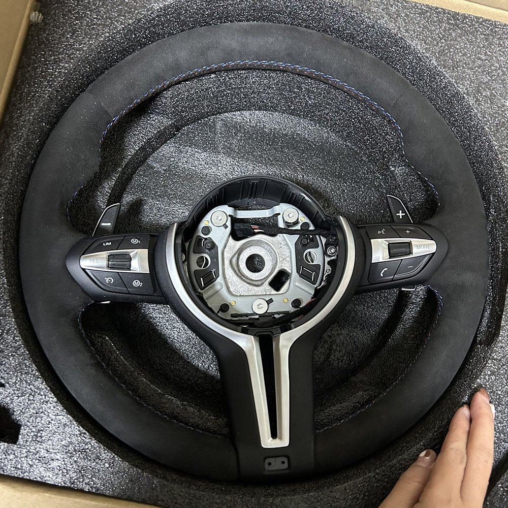 Alcantara M Sport Lenkrad Direksiyon Steering Wheel for BMW F10 F30 X5 E70 F15 F20 F32 F15 X1 E84 X6 E71 E60 F02 F25 E90 M3 M4
