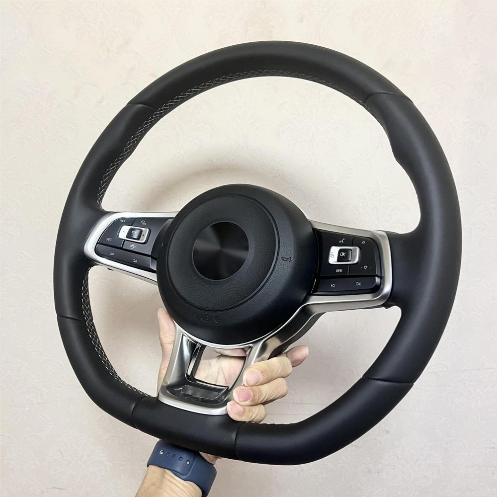 car steering wheel For Volkswagen Golf 7.5 GTI MK7 Polo GTS GTD GTE R Passat CC R-Line Carbon Fiber Steering Wheel
