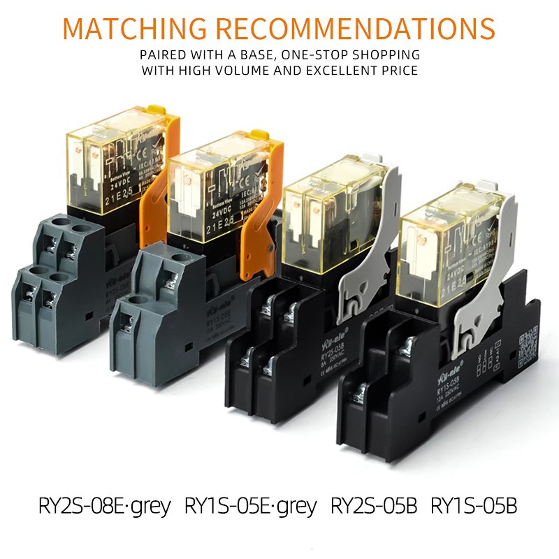 RY1S-CL-A220 Miniature 5pin 1NO/1NC 220VAC Auto Relay Electromagnetic & Sealed Protector Manufacturer's Relay