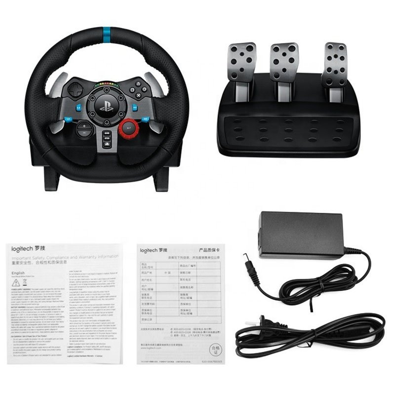 Original Logitech G29 Feedback Driving Force Racing Wheel Set With Responsive Pedals And Driving Force Shifter For Pc Xbox