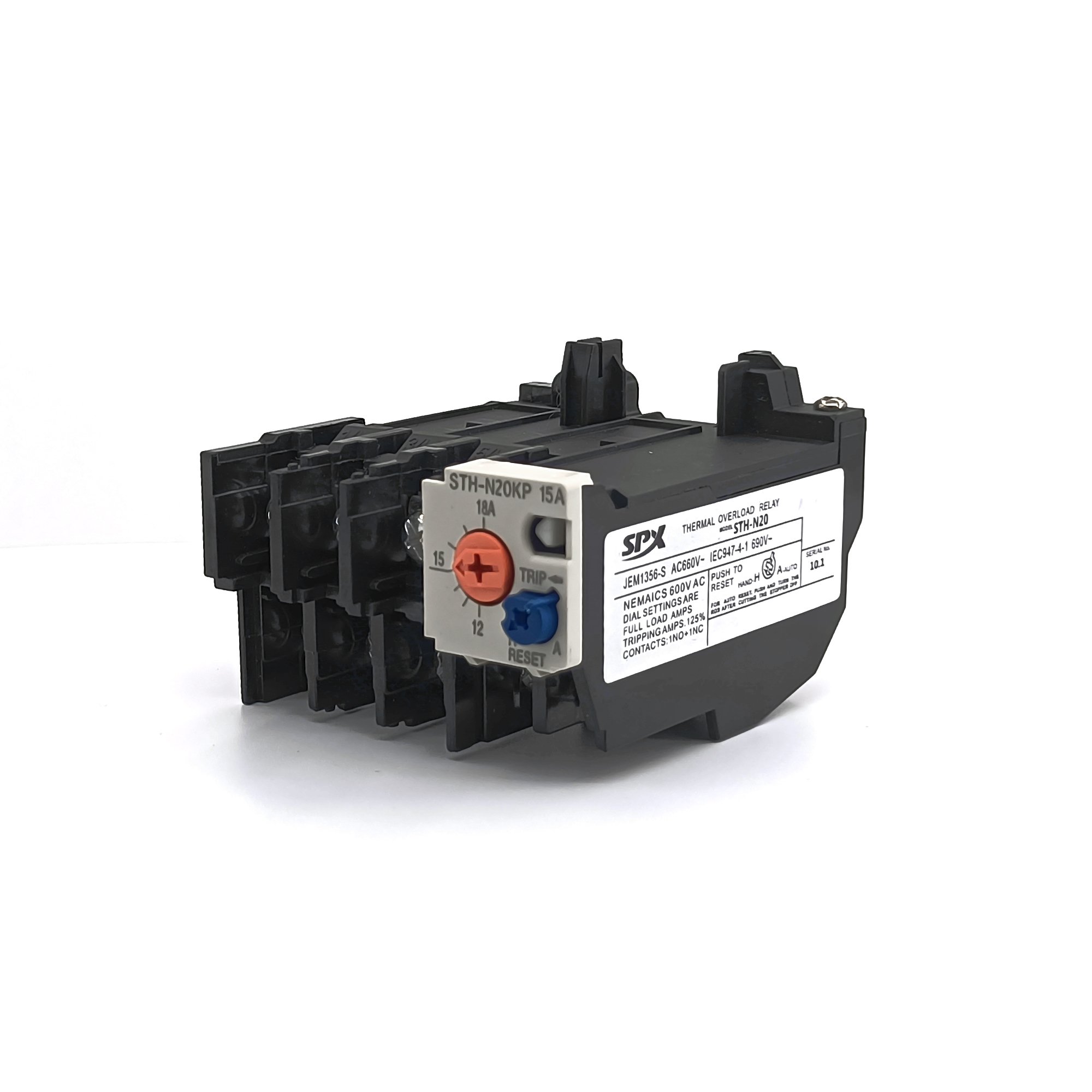 China Manufacture TH-N Series TH-N20(12~18A) Miniature Thermal Overload Relay Sealed Protection for Auto Other Protective Usage