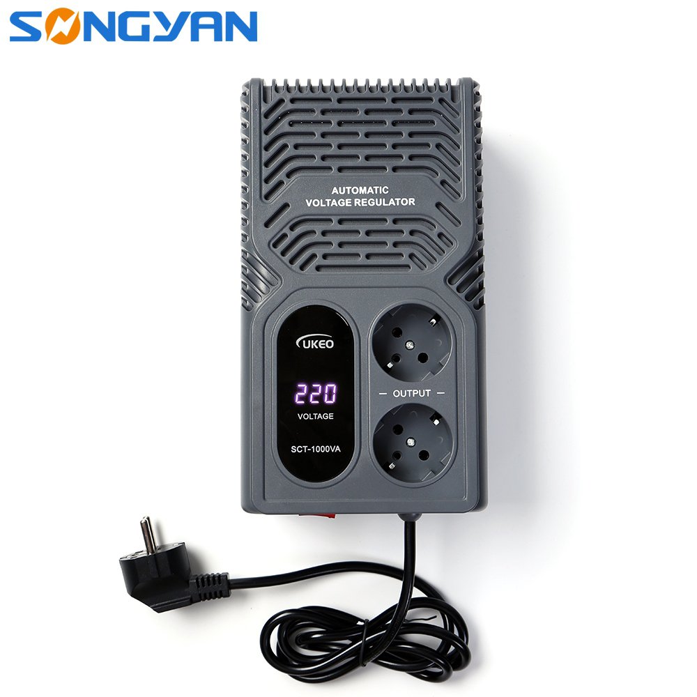 Wholesale 500VA LED Display Mini Relay Type Voltage Stabilizer with Dual Empty Socket