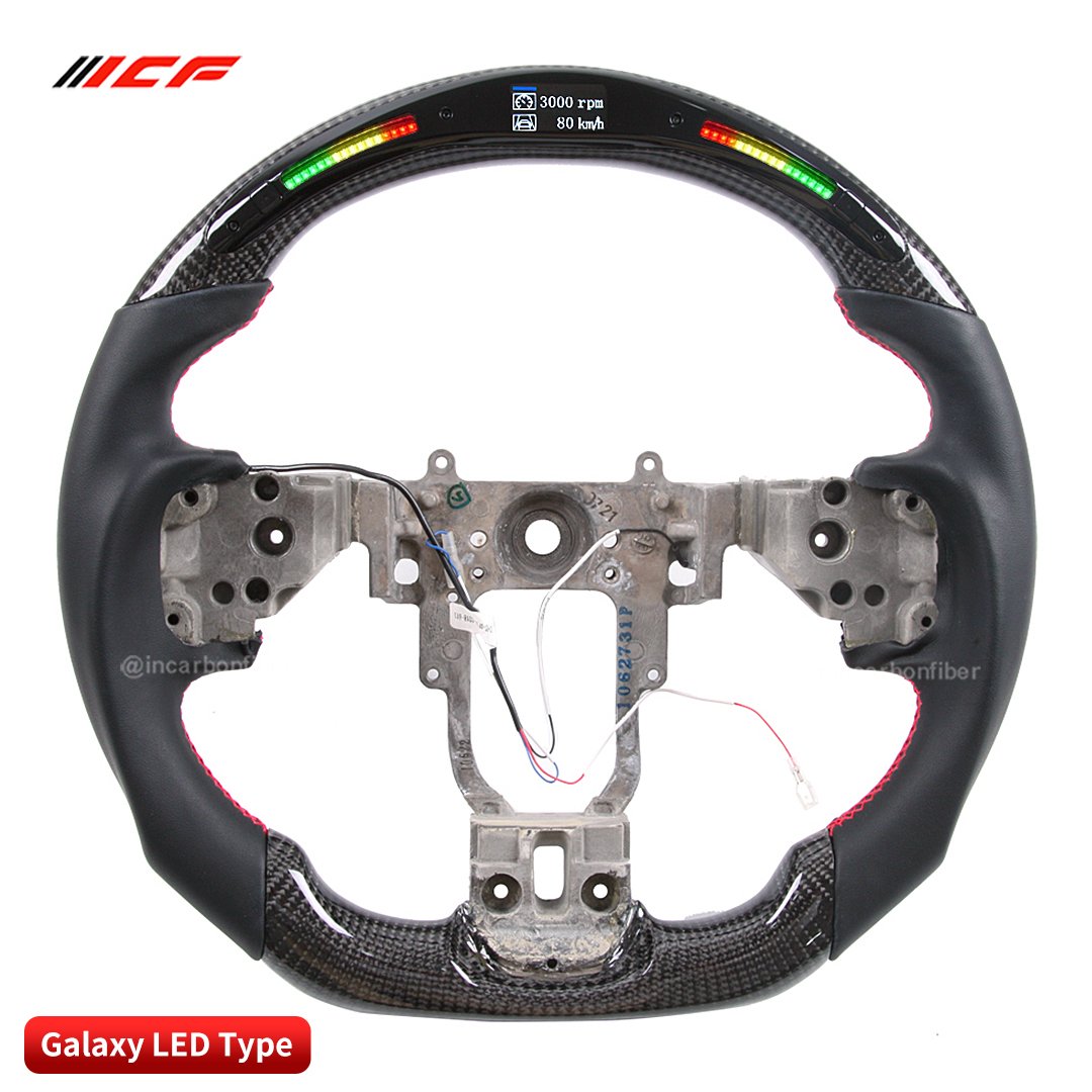 100% Real Carbon Fiber LED Steering Wheel for Mitsubishi Evo 9 EVO X