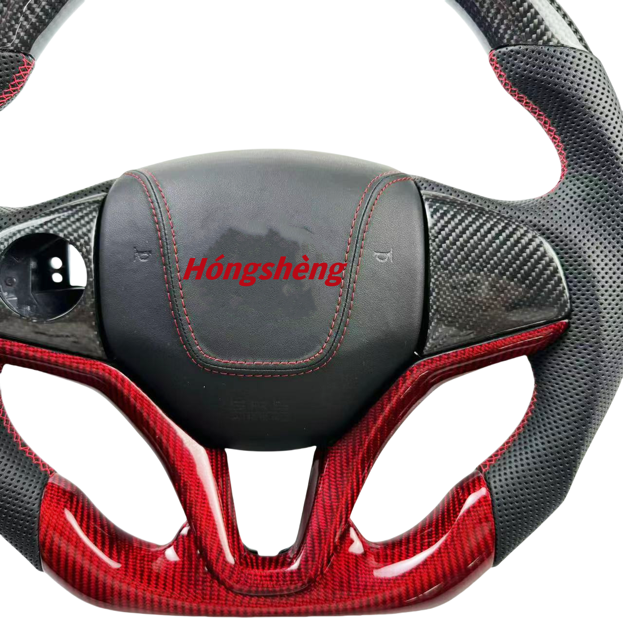 For OEM Honda Fit Sport Carbon fiber steering wheel customize car steering wheel high-end car accessories Type d steering wheel