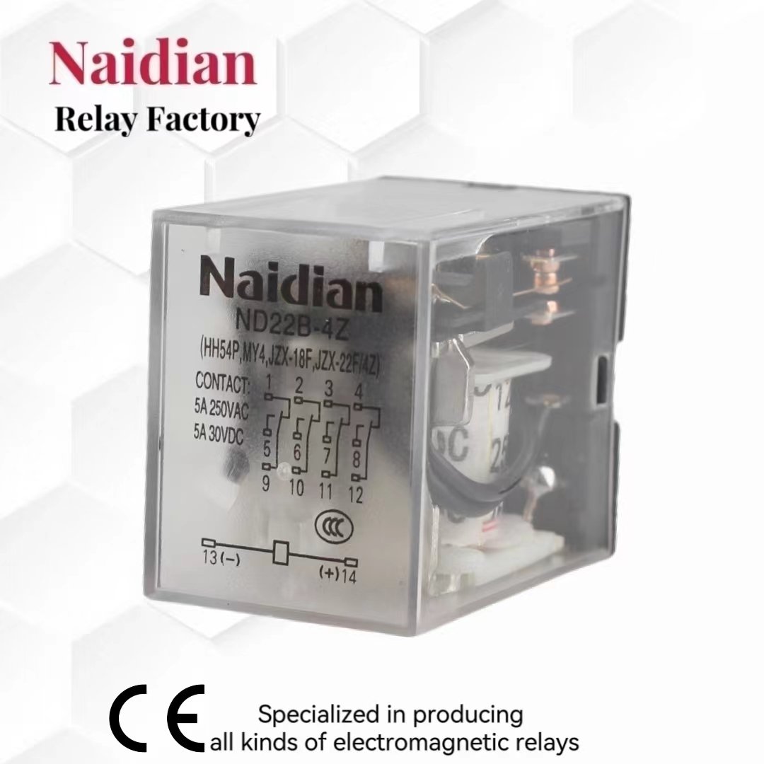 Relay Manufacturer Produce MY4 / HH54P Industrial 14pins 5A Customized Voltages Relays Miniature Universal Electromagnet Relay