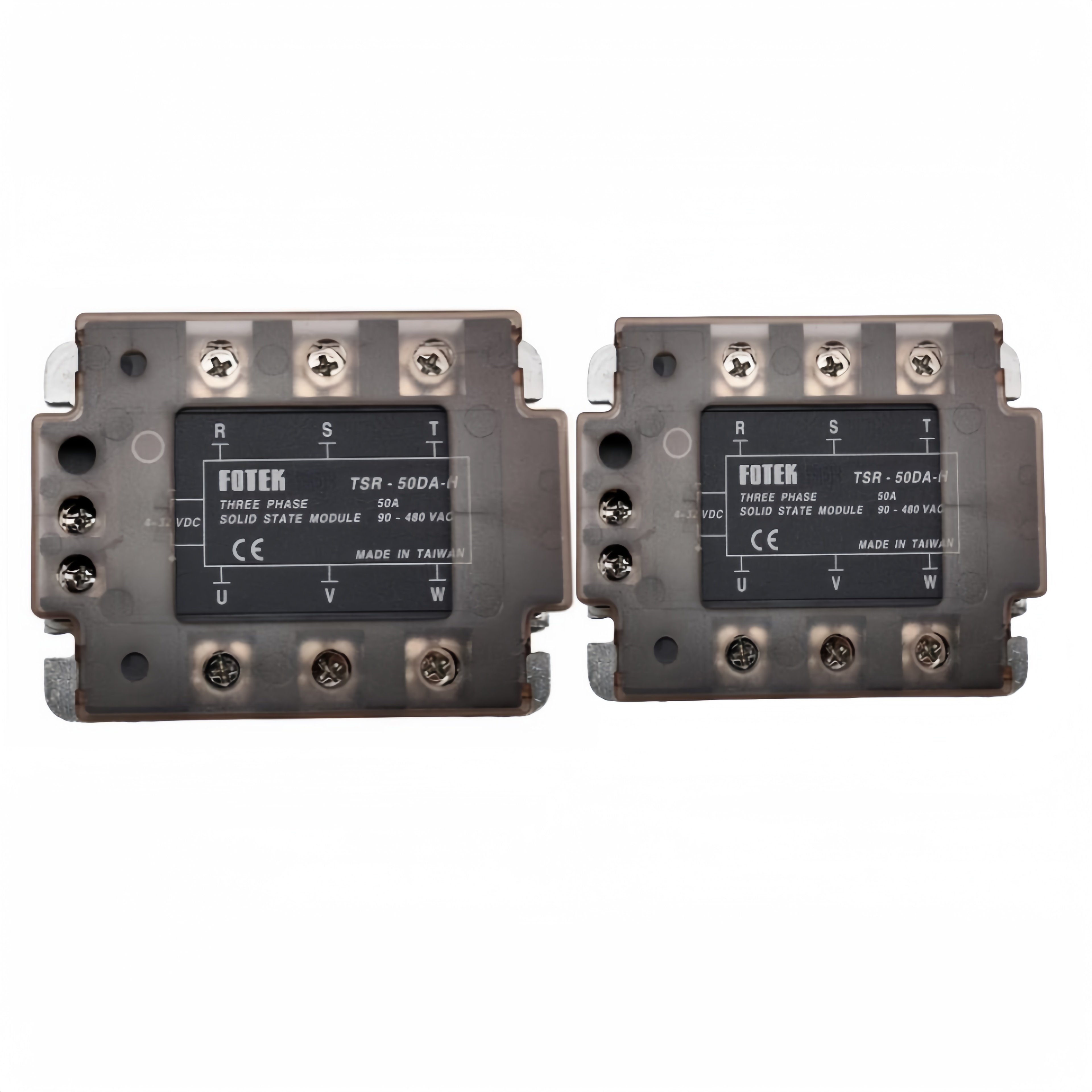 Fotek TSR-50DA-H High Voltage Three-Phase Solid-State Relay Module 25A/40A/50A/75A-H DC Control SSR Auto Protective Use Sealed