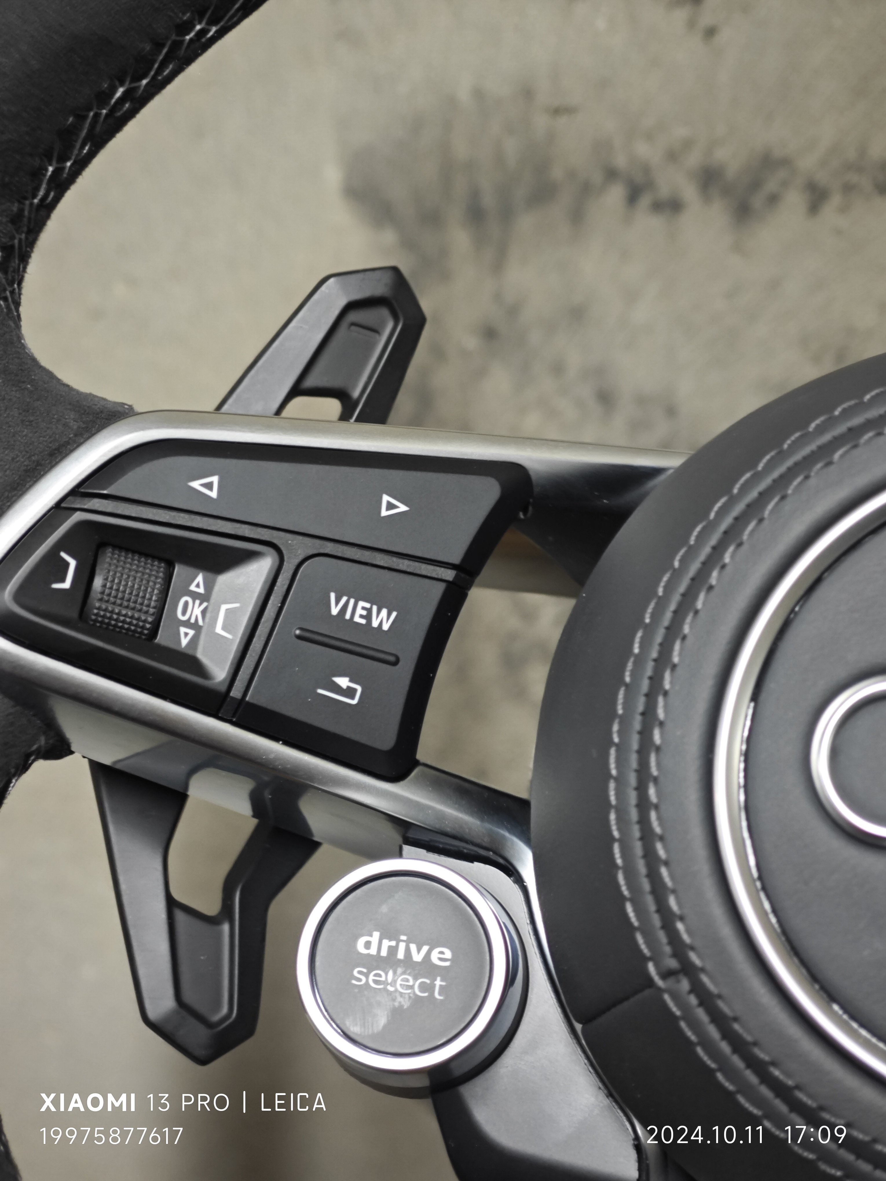 Luxury Sport Black Leather Le Carbon Fiber Steering Wheel For Audi RS3 RS4 RS5 RS6 RS7 S3 S4 S5 Custom Car Steering Wheel