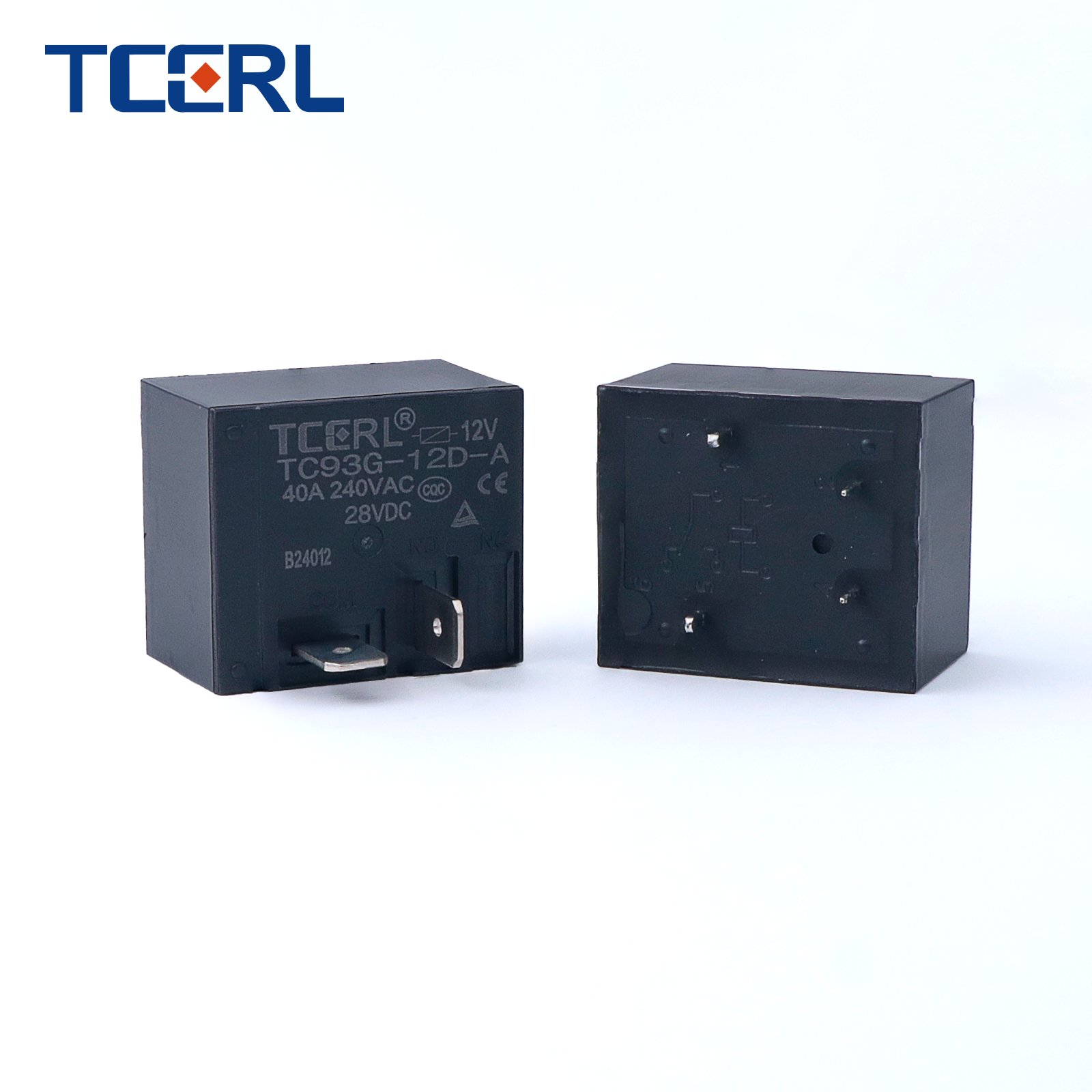 TC93G-12D-A Miniature 12V DC Universal Relay Switch 40A High Power Electromagnetic Theory Sealed Protection Auto Usage 1A