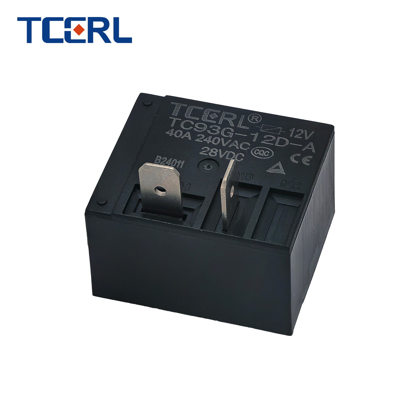 TC93G-12D-A Miniature 12V DC Universal Relay Switch 40A High Power Electromagnetic Theory Sealed Protection Auto Usage 1A
