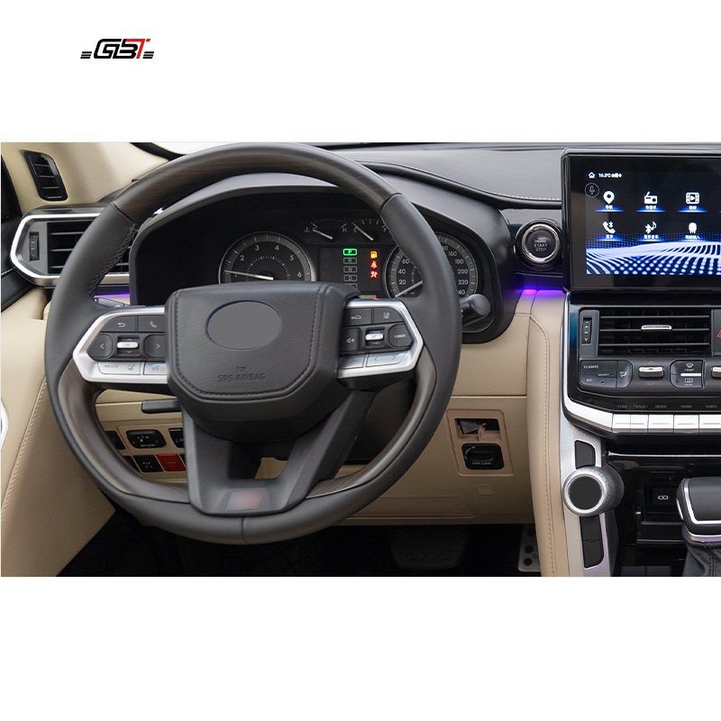 GBT New LC200 to LC300 Style Auto Center Armrest Box Steering Wheel for 2008-2020 Toyota Land Cruiser 200 Interior Kit Upgrade