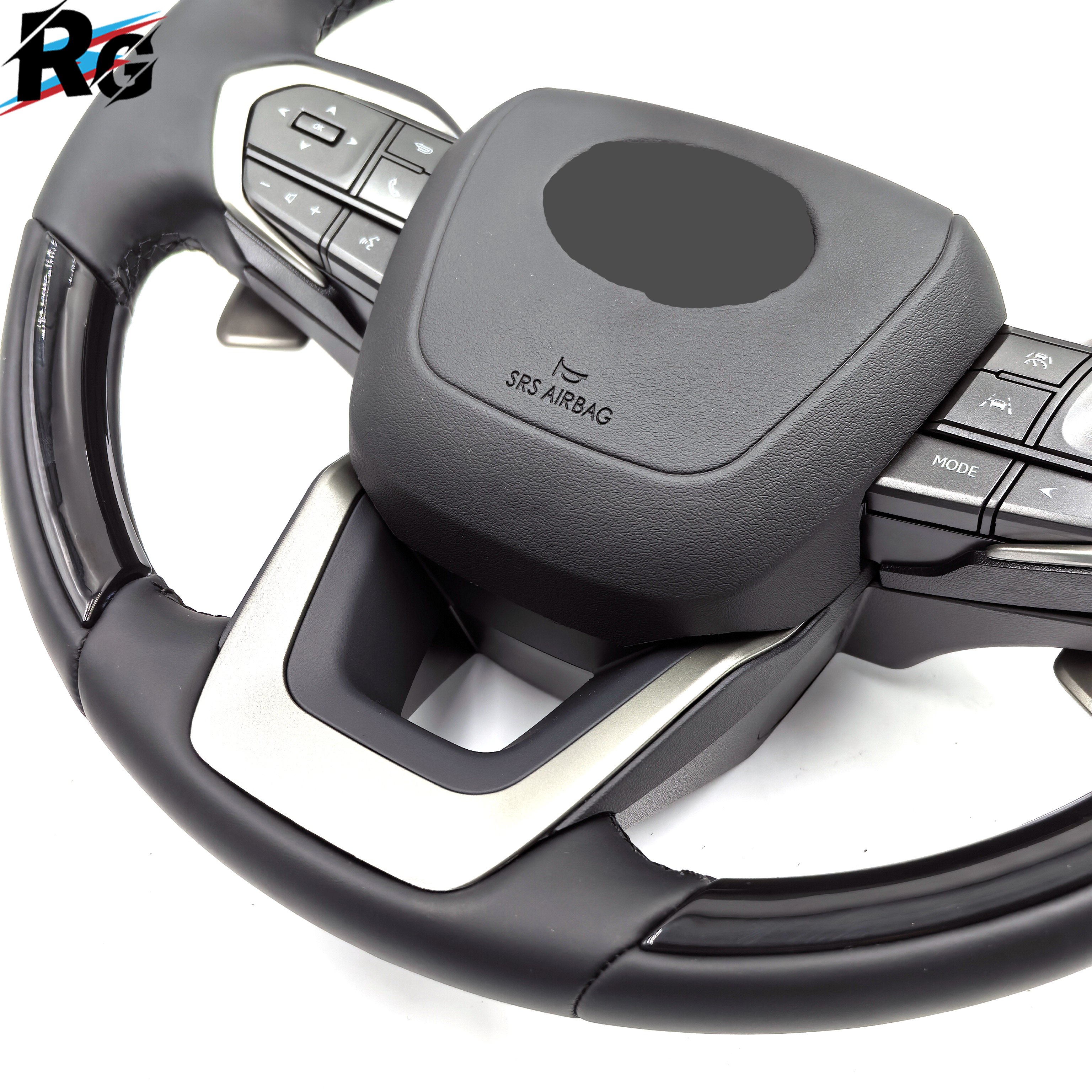 High Quality Sport 380MM Black Car Genuine Leather Steering Wheel For Toyota Lexus LX800
