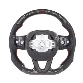 Us Local Stock Dry Carbon Fiber Steering Wheel For Challenger Dodge Charger Steering Wheel 2015 2016 2017 2018 2019 2020