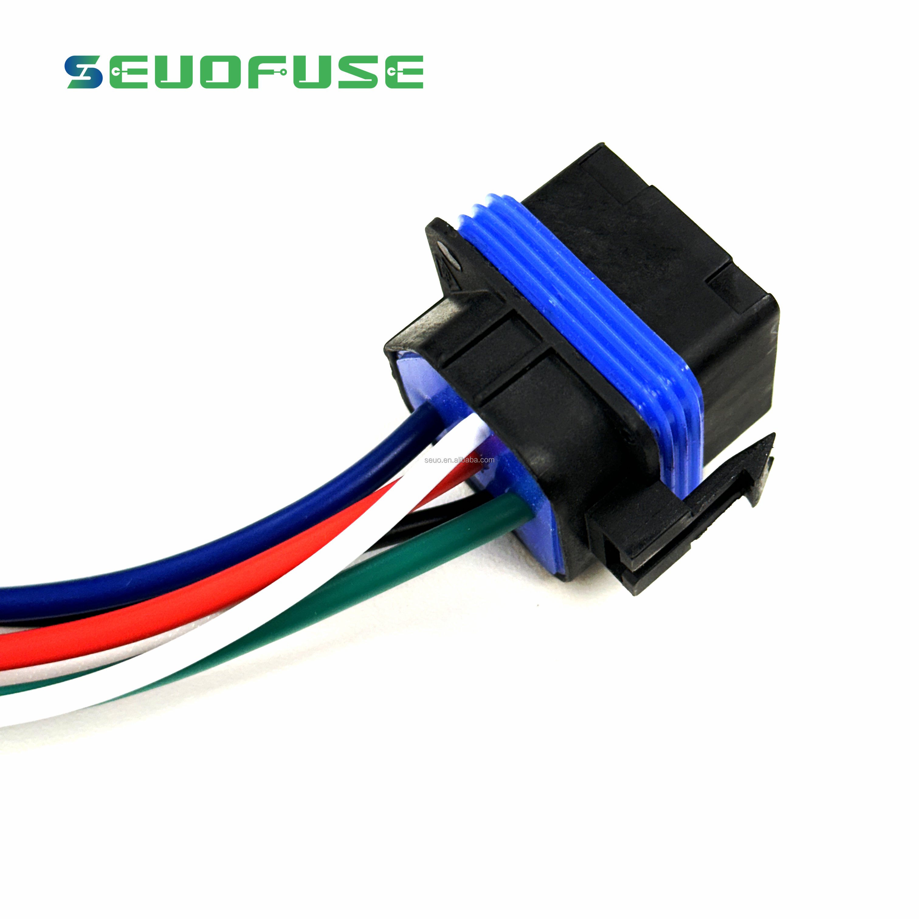 Automobile Relay Waterproof Integrated Wired 12V 40A 5Pin 4pin Auto Relay With Length Wires Car Relay