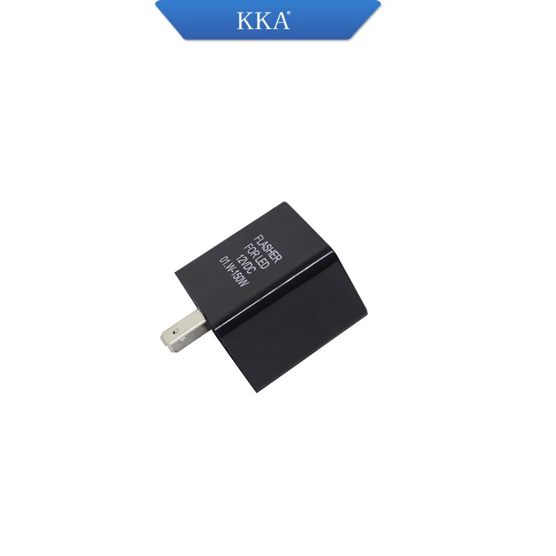 KKA-LF2P 12V 2PIN LED Flasher for Motorcycle Turn Signal, Black & Orange Optional