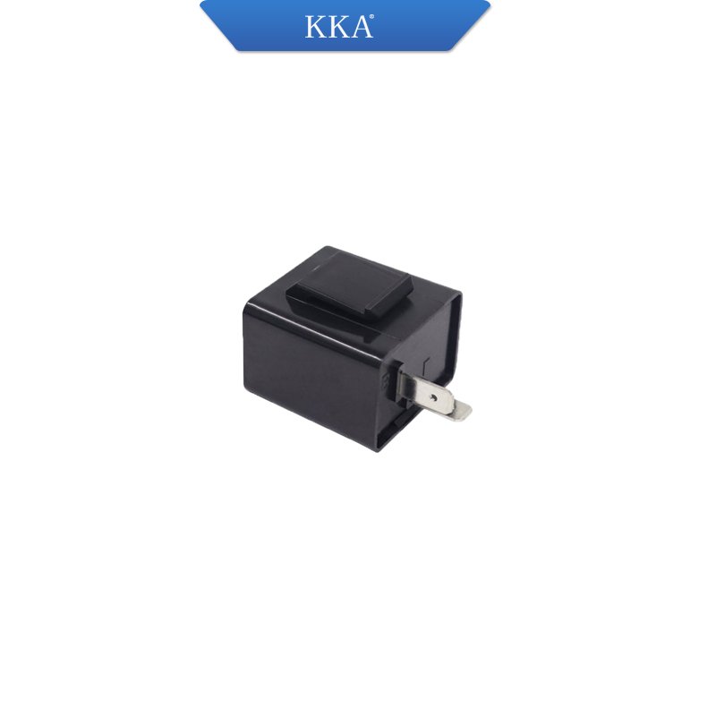 KKA-LF2P 12V 2PIN LED Flasher for Motorcycle Turn Signal, Black & Orange Optional