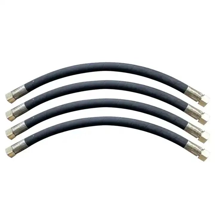 Sae100R2At 100r1 High Pressure Hydraulic Rubber Brake Hose Assembly with Joint Flange Retractable Hose Reel (seasonal)