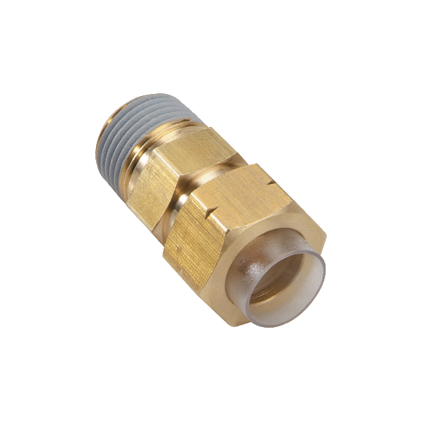 Brass Fast Twist Bent Connector with Male Thread Angle Elbow Fitting Pneumatic Parts