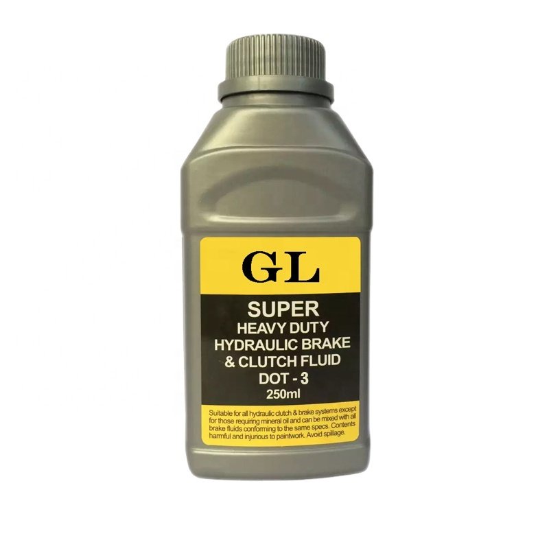 Brake Fluid Dot3 Factory Original Yellow Color Brake Fluid Anti Corrosion Lubricant Oil in 500ml Plastic