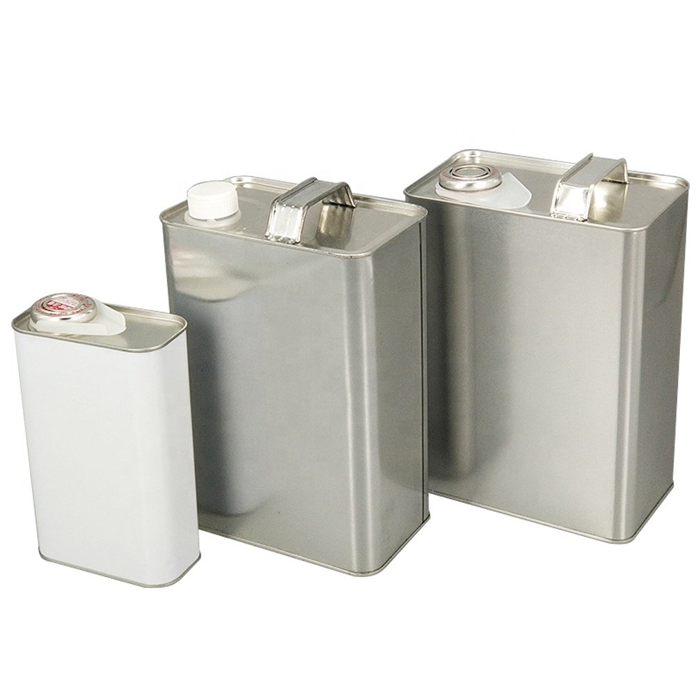 4 Liter Plain Empty Oil Cans For Engine Oil Motor Oil Brake Fluid