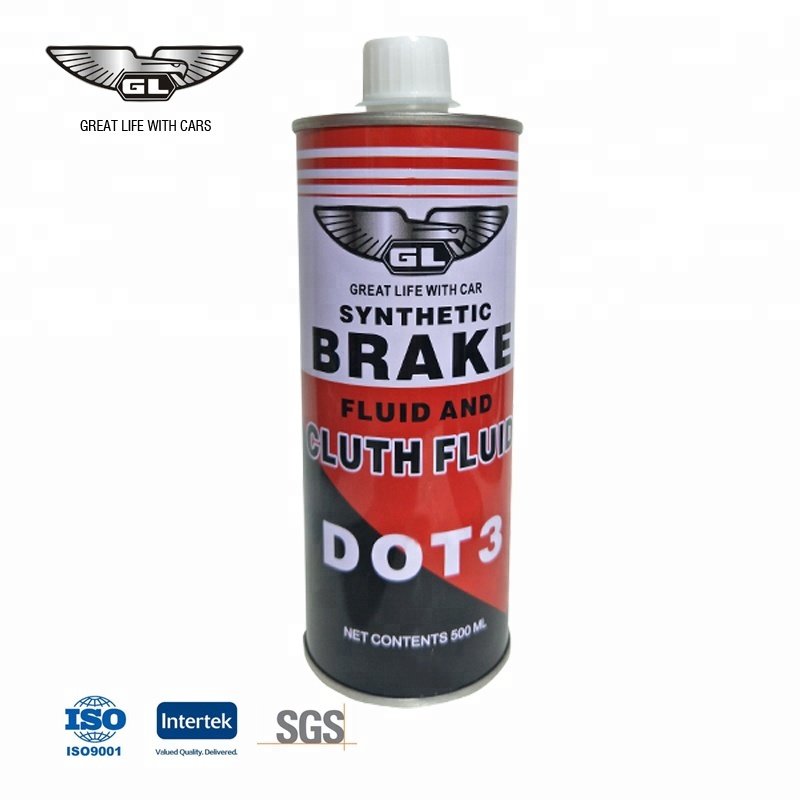 500ML Brake Fluid DOT 4 Motor Vehicle Brake Fluid DOT 3 Synthetic Brake Fluid Wholesale
