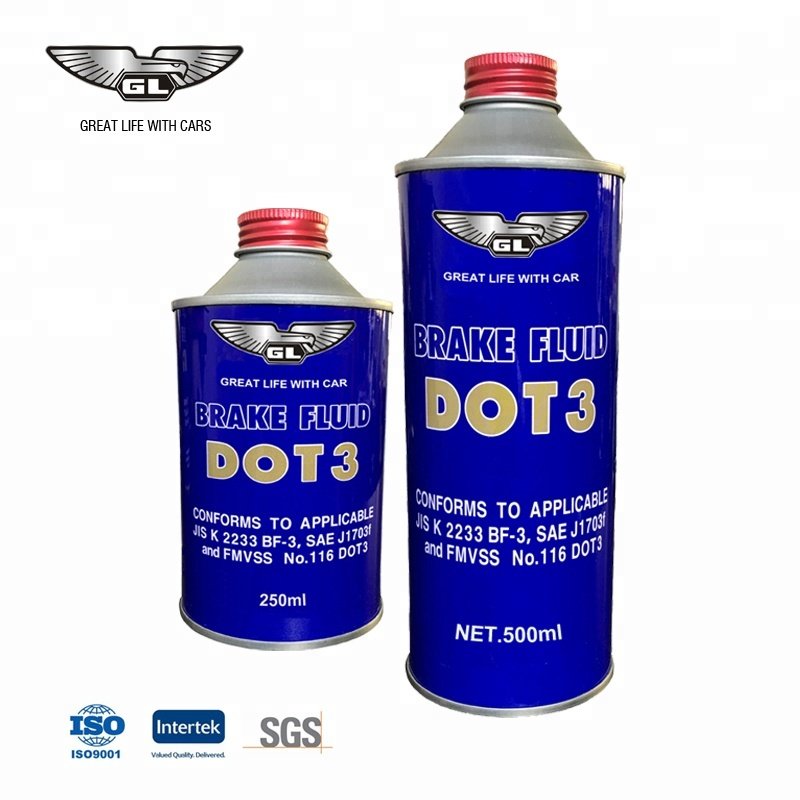 500ML Brake Fluid DOT 4 Motor Vehicle Brake Fluid DOT 3 Synthetic Brake Fluid Wholesale
