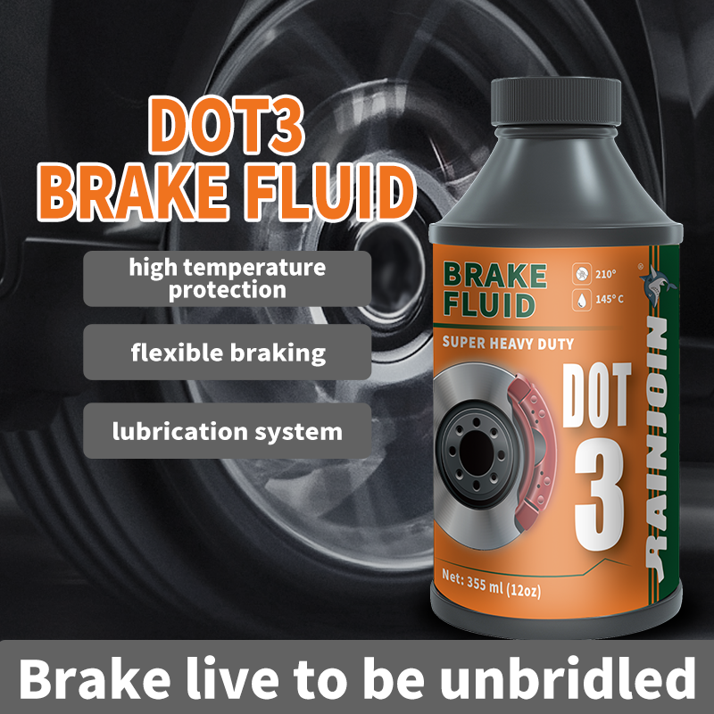 Bulk Supply OEM DOT3 Brake Fluid 355ml Anti-Corrosion Lubricant Oil for Electric Cars
