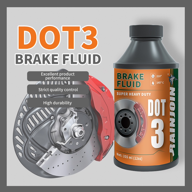 Bulk Supply OEM DOT3 Brake Fluid 355ml Anti-Corrosion Lubricant Oil for Electric Cars
