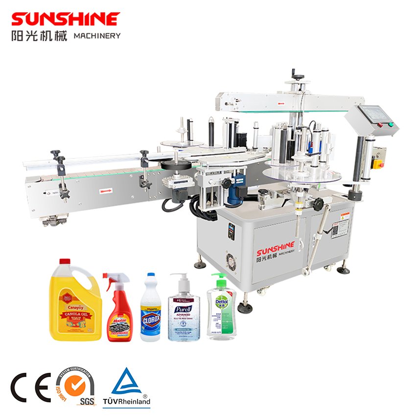 Fully Automatic Gear Lubricants Oil Motor Engine Oil Bottle Filler Filling Capping and Labeling Packing Machine Production Line