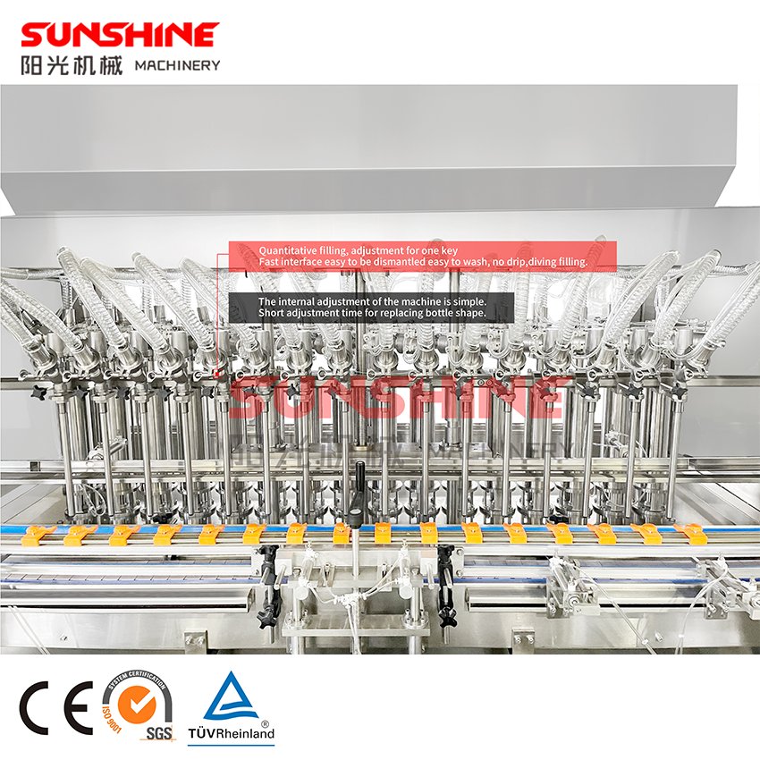 Fully Automatic Gear Lubricants Oil Motor Engine Oil Bottle Filler Filling Capping and Labeling Packing Machine Production Line