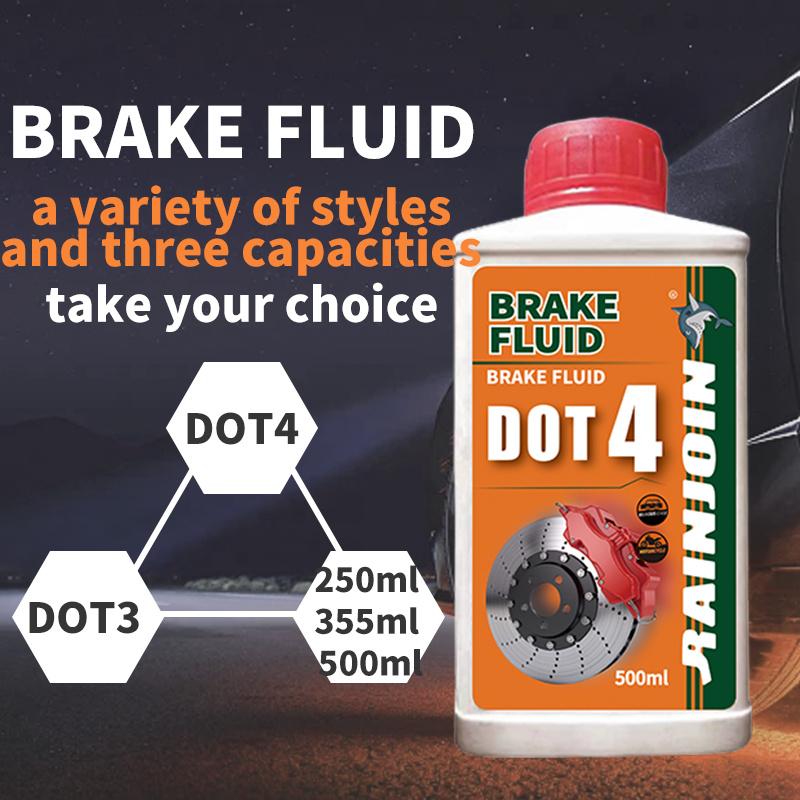 Factory Direct Sale DOT4 Brake Fluid 500ml Brake Oil for Car/Trucks/Buses/Fleet Vehicles