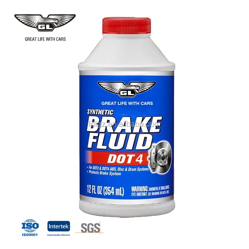 Factory Price Car Brake Fluid DOT 3 DOT 4 Hydraulic Brake Clutch Fluid