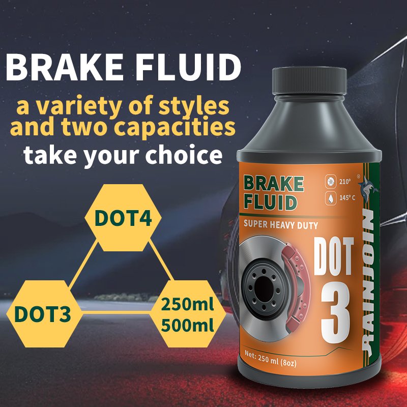 Factory Directly Sale High Quality 250ml Brake Fluid Dot3 Car Brake Lubricants