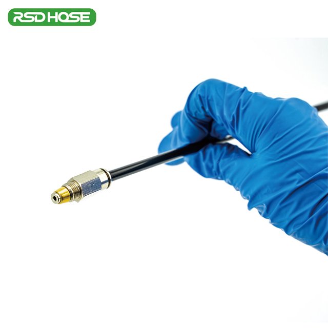 Black 270bar High-Pressure Lubrication Nylon Tube Lubrication Hose, Punch Press Lubrication Nylon Oil Tube