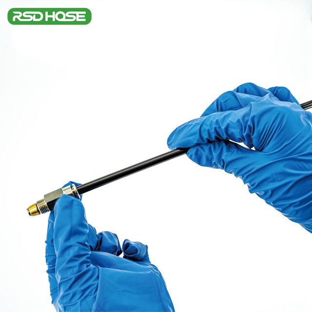Black 270bar High-Pressure Lubrication Nylon Tube Lubrication Hose, Punch Press Lubrication Nylon Oil Tube