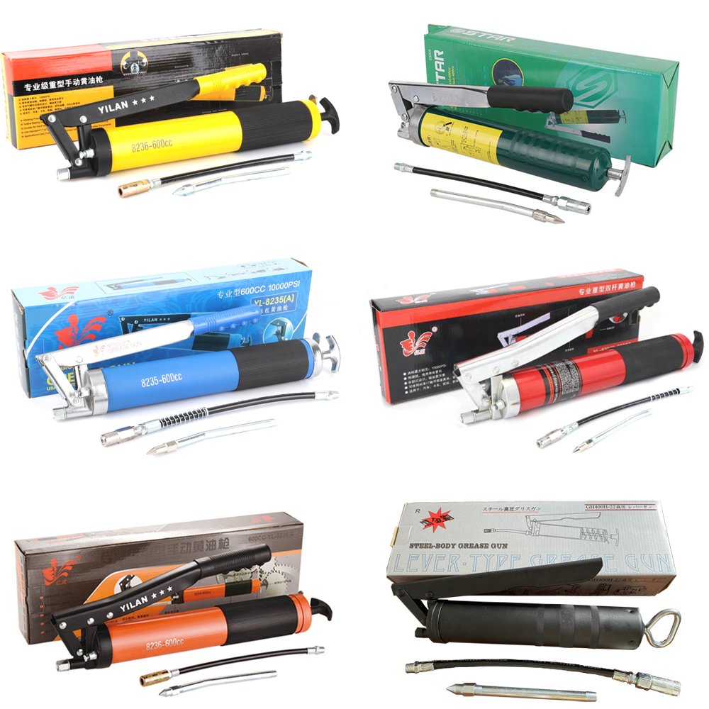 B-001 Factory Price Lubrication Auto Truck Boats Car Hand-operated Grease Gun Oil Pump Heavy Duty Lever Repair Tool