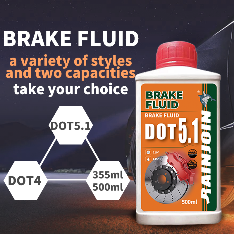 Wholesale Price DOT5.1 500ml Automotive Brake Fluid for ABS Braking Systems in Car