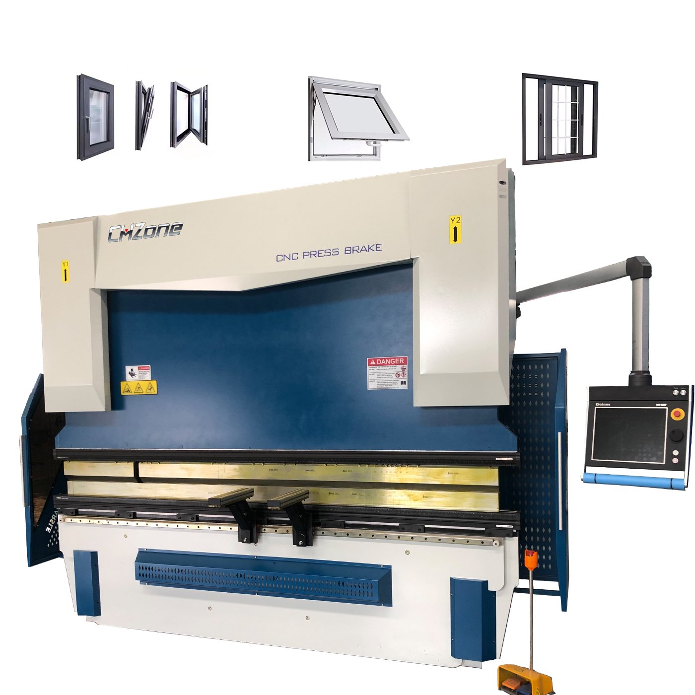 CHZOM 200T/4100 8+1 Axis CNC Sheet Metal Bending Machine DA69T Hydraulic CNC Press Brake