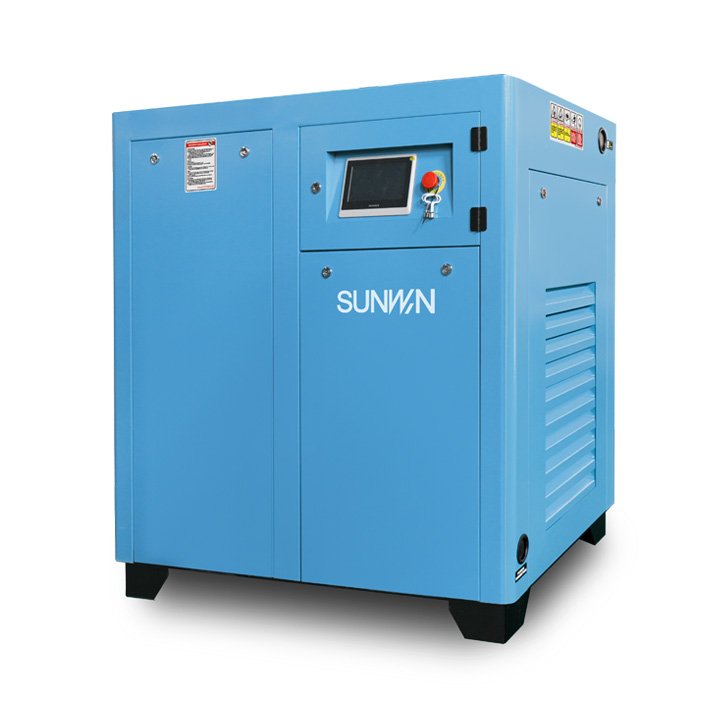 Shanghai SUNWIN Brand Excellent Machinery Permanent Magnet Frequency Conversion Air Compressor with Great Air Dryer and Filter