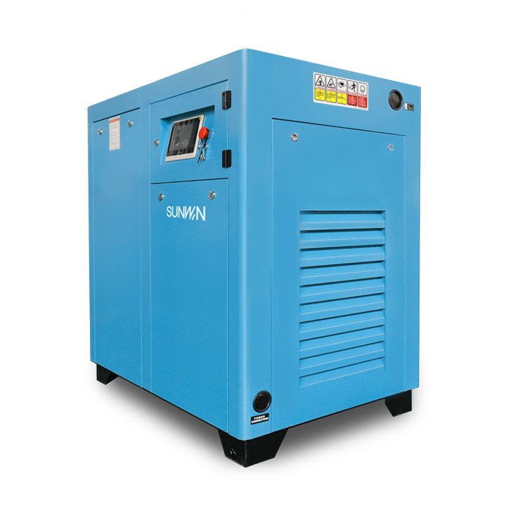 Shanghai SUNWIN Brand Excellent Machinery Permanent Magnet Frequency Conversion Air Compressor with Great Air Dryer and Filter