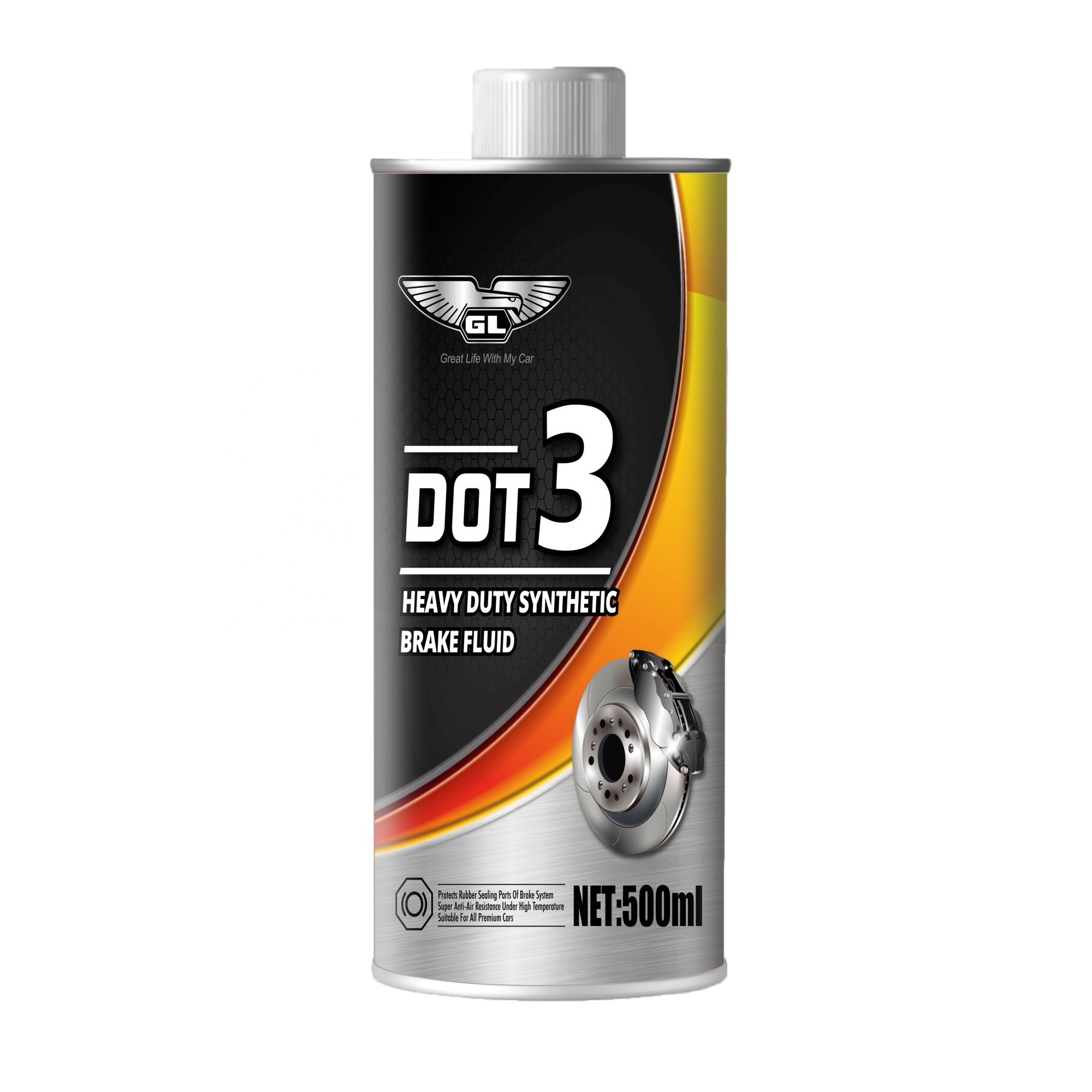 Factory Price High Quality High Boiling Car Lubricants Synthetic DOT3 Brake Fluid for Car Brake System