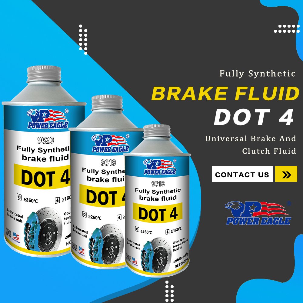 Wholesale Good Quality Factory Price Super Heavy Duty Brake Fluid DOT 3 Super DOT 4 Brake Oil