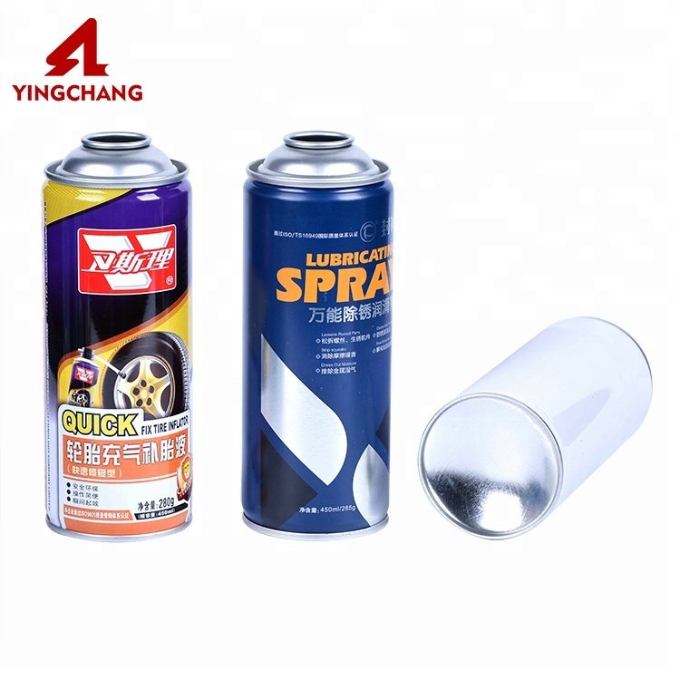 Oils Fluids Lubricants Can Aerosol Metal Tin Can for Engine Oil Brake Fluids Brake Cleaner Spray