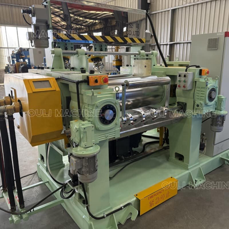 16-Inch Automatic Rubber Mixing Mill Machine Open Two Roller with Pump and Bearing Core Components for Processing Machinery