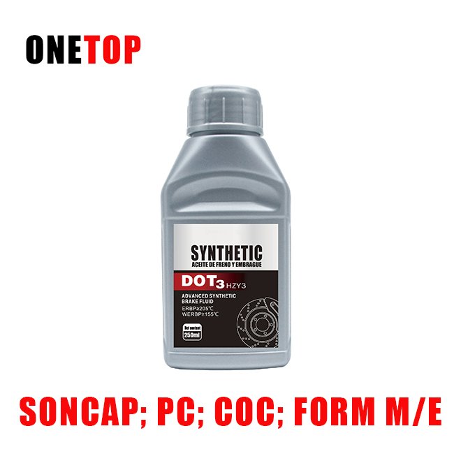 250ml Plastic Bottle Brake Fluid Brake Oil DOT 3