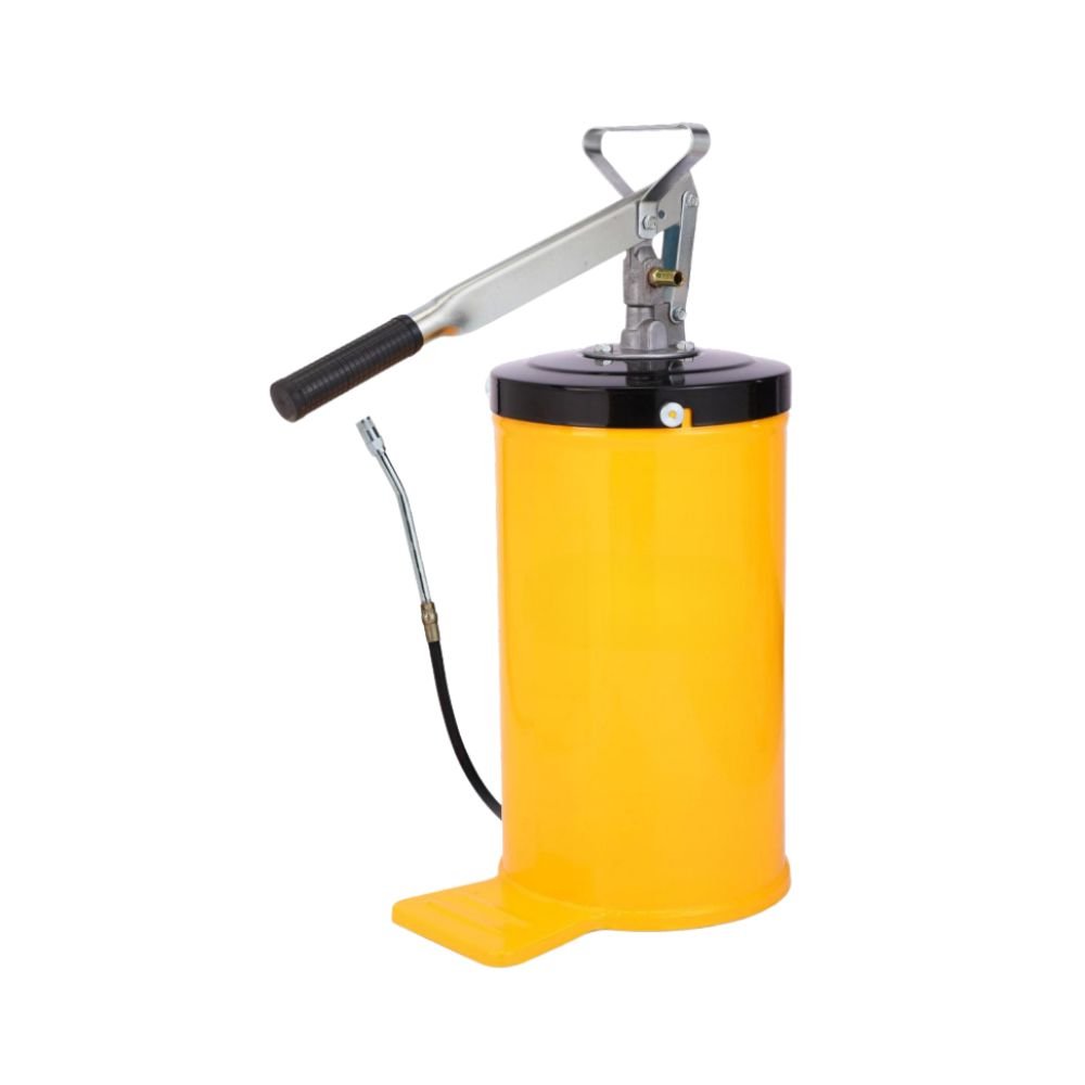 Heavy Duty 12KG Manual Grease Gun High Pressure Greaser with Bucket Pump Hand Grease Filler Pump